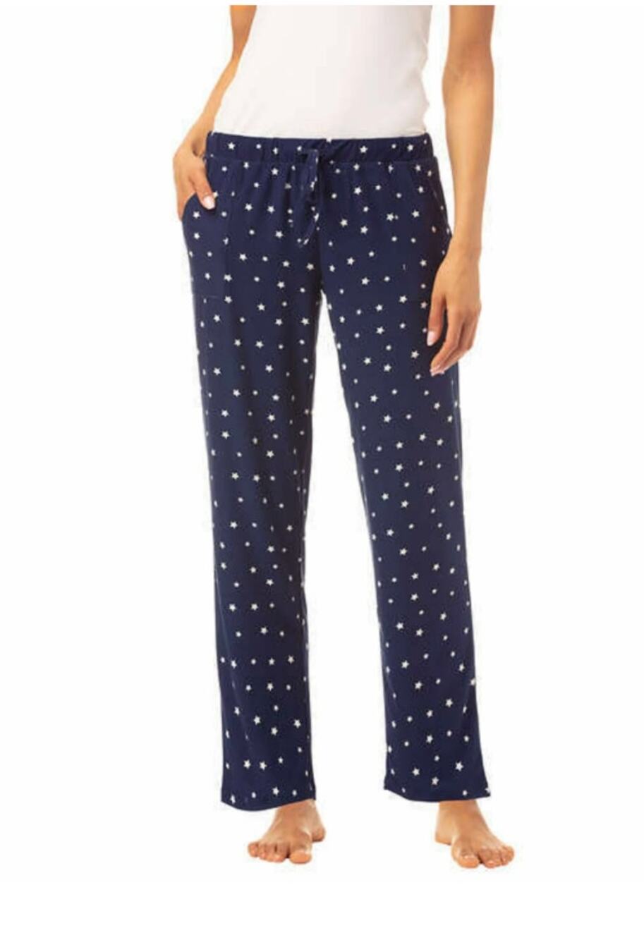 Lucky Brand Navy Blue Star Print Lounge Pants PJs Pajama Women's XL Extra Large